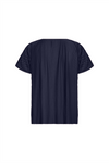 SOYACONCEPT Plissee Blusenshirt Navy