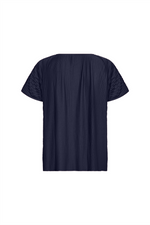 SOYACONCEPT Plissee Blusenshirt Navy