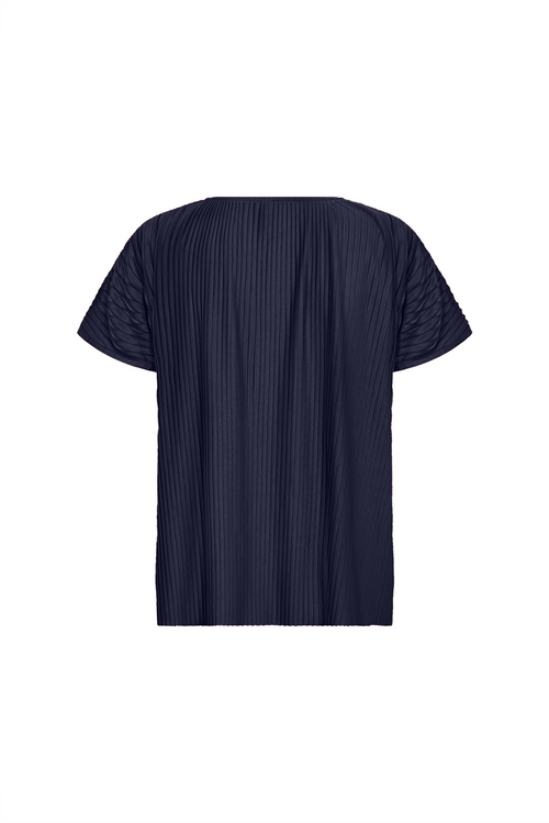 SOYACONCEPT Plissee Blusenshirt Navy