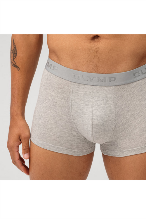 OLYMP Boxershorts 3er Pack Grey Melange