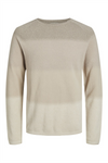 JACK & JONES Struktur Pullover Oatmeal