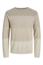 JACK & JONES Struktur Pullover Oatmeal
