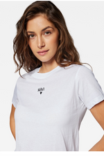 MAVI T-Shirt mit Logo Weiss