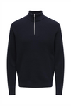 ONLY & SONS Half Zip Pullover Dark Navy
