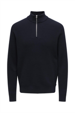 ONLY & SONS Half Zip Pullover Dark Navy