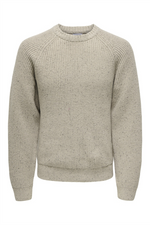 ONLY & SONS Strick Pullover Silver Lining