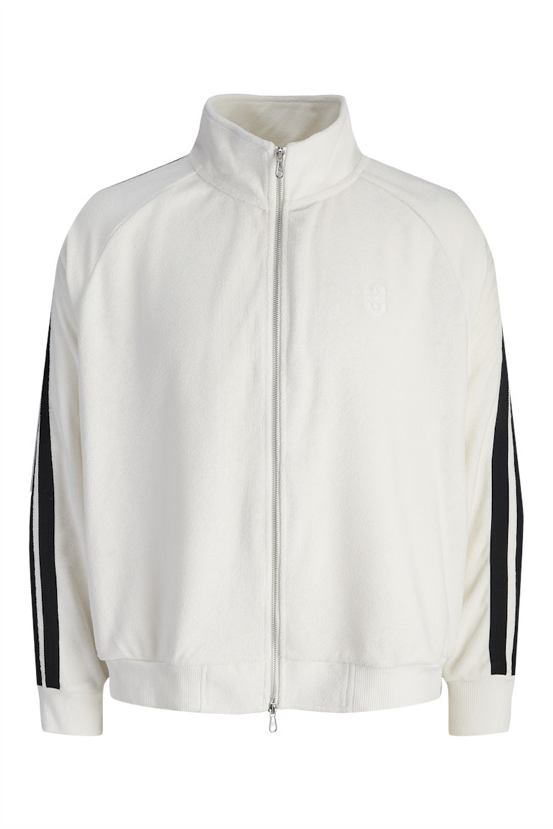 JACK & JONES Frottee Sweatjacke Cloud Dancer