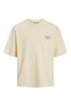 JACK & JONES Backprint T-Shirt Buttercream