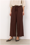 SOYACONCEPT Leinen Hose Dunkelbraun