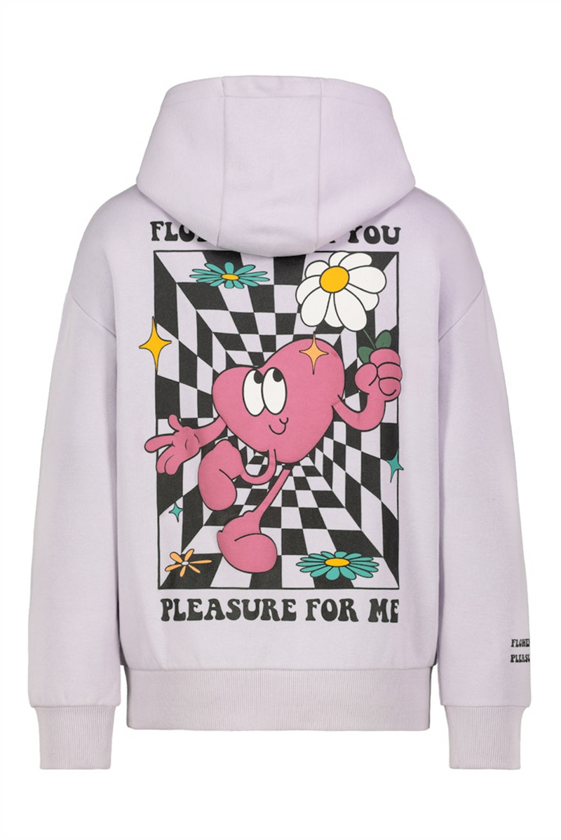 SUBLEVEL Backprint Hoodie Pastel Purple