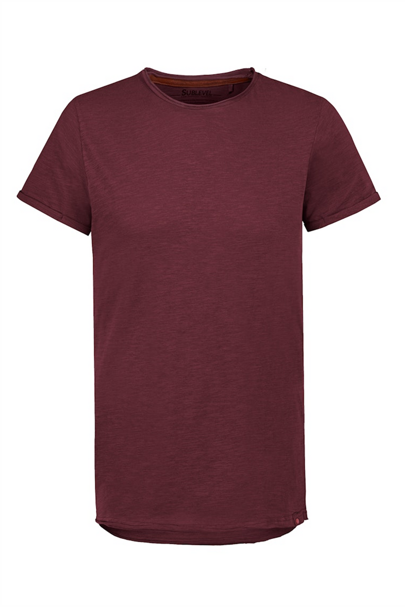 SUBLEVEL Long T-Shirt Dark Red