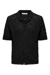 ONLY & SONS Strick Hemd Black
