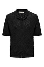 ONLY & SONS Strick Hemd Black