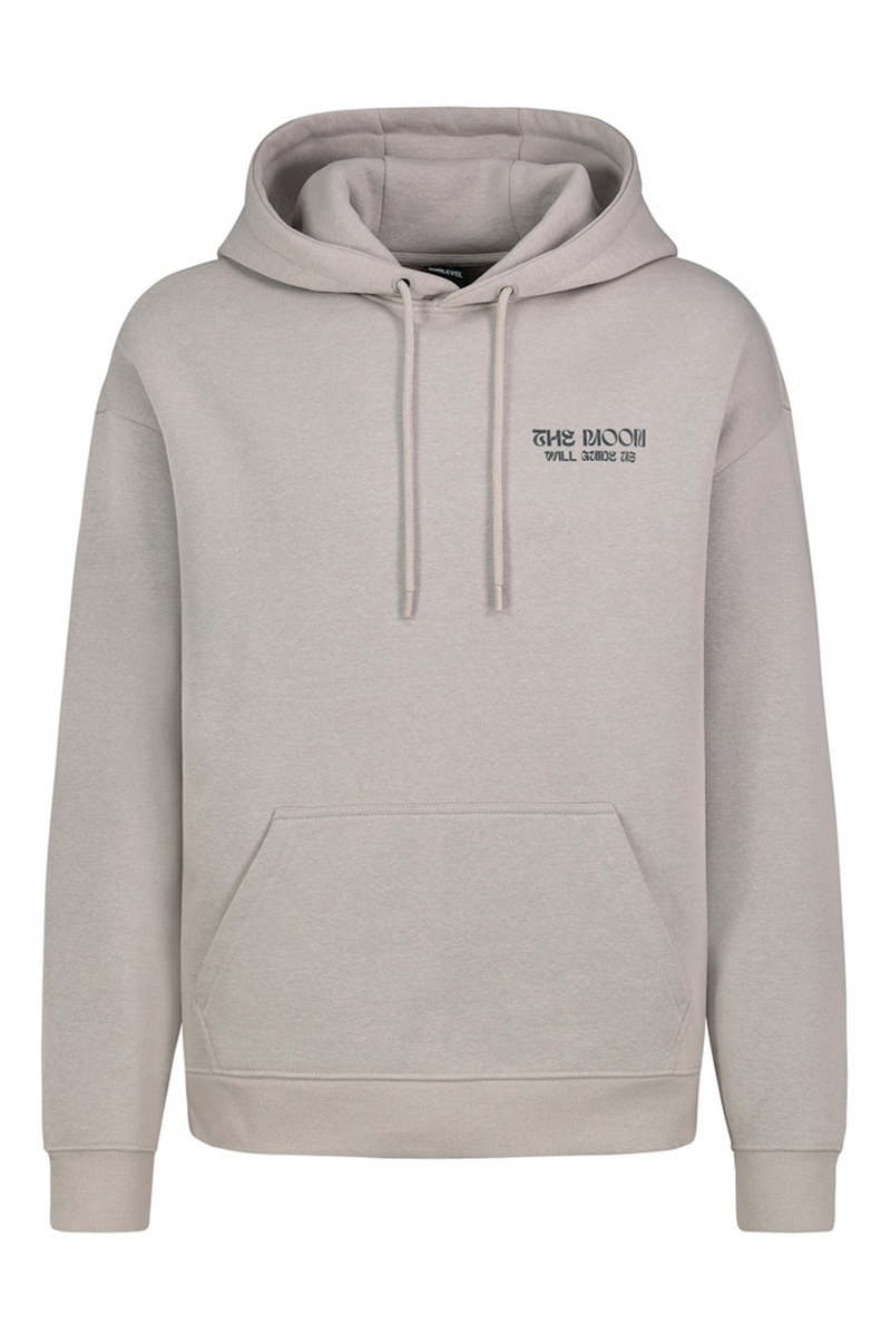 SUBLEVEL Backprint Hoodie Middle Beige
