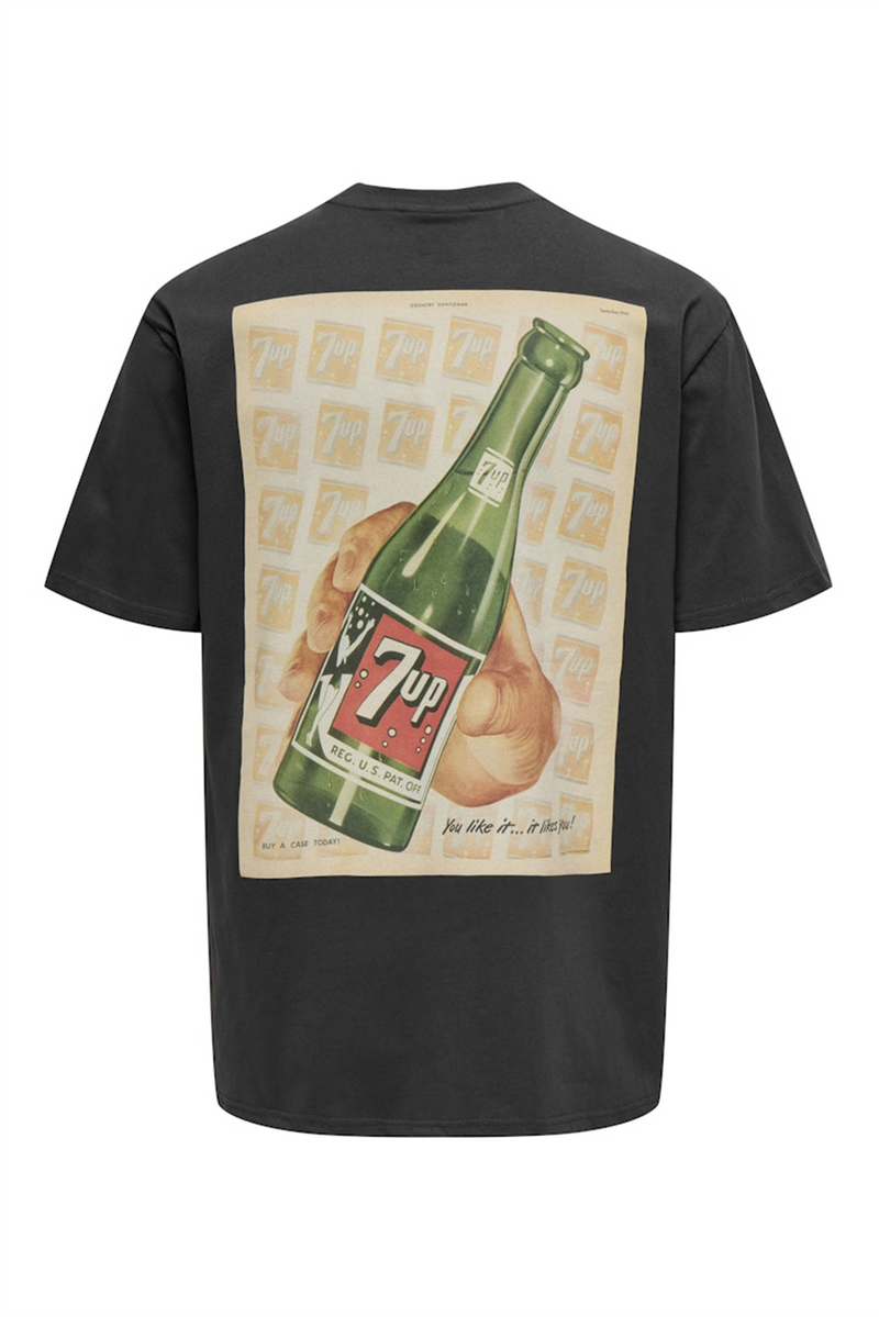 ONLY & SONS 7 Up Backprint Relax T-Shirt Phantom