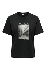 JDY T-Shirt Black The Street