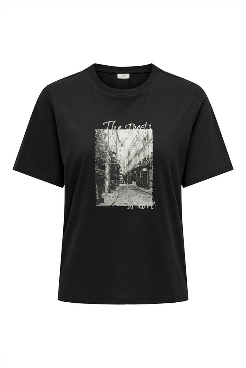 JDY T-Shirt Black The Street