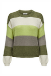 JDY Streifen Pullover Winter Moss