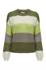 JDY Streifen Pullover Winter Moss