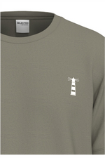 SELECTED HOMME T-Shirt Vetiver Light