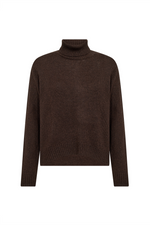 SOYACONCEPT Wolle Rollkragen Pullover Dunkelbraun