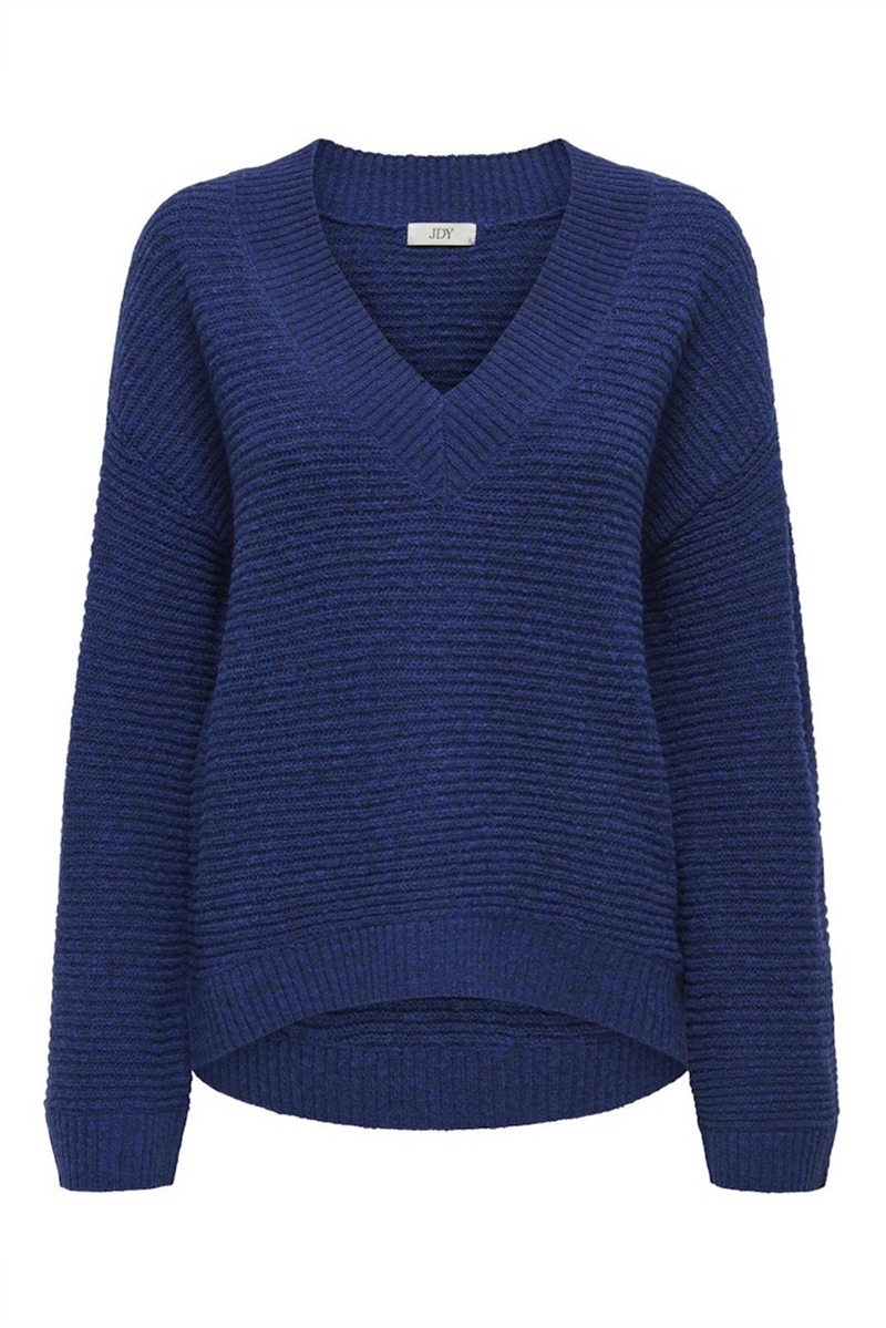 JDY V Neck Pullover Blue