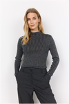 SOYACONCEPT Glitzer Pullover Schwarz