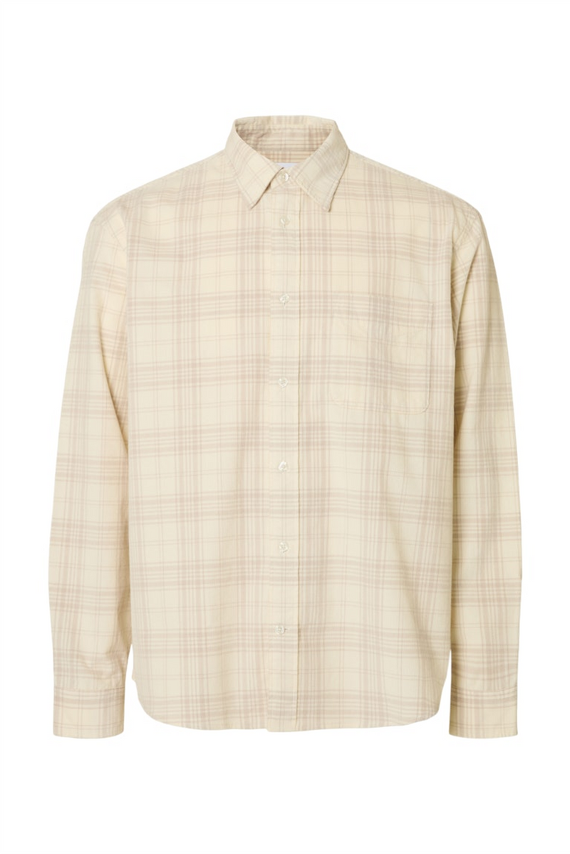 SELECTED HOMME Cord Hemd Egret