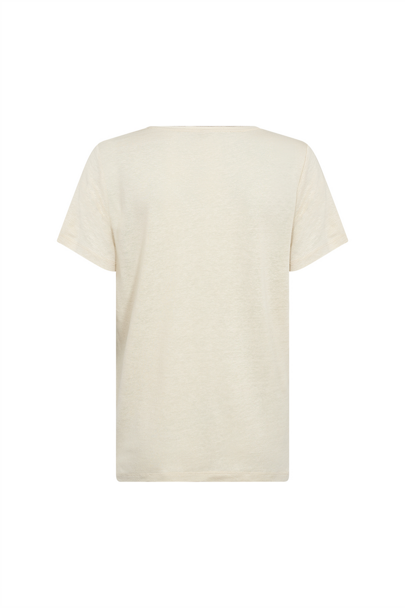 SOYACONCEPT Leinen T-Shirt Beige