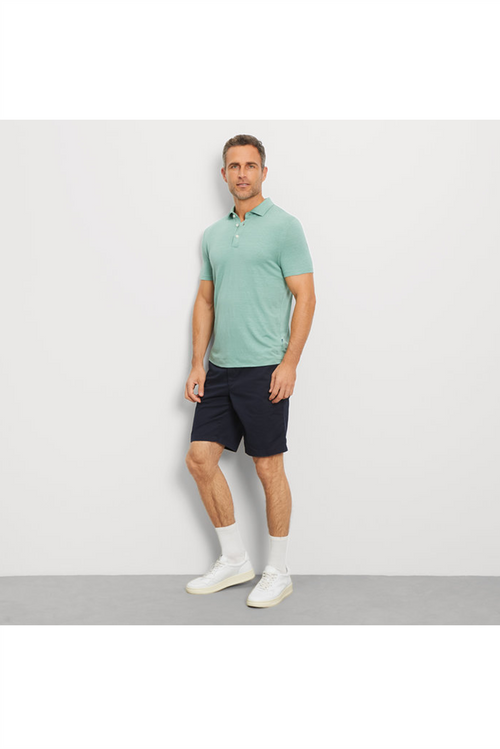OLYMP Leinen Poloshirt Smaragd