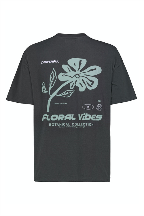 URBAN SURFACE Backprint Oversize T-Shirt Dark Grey