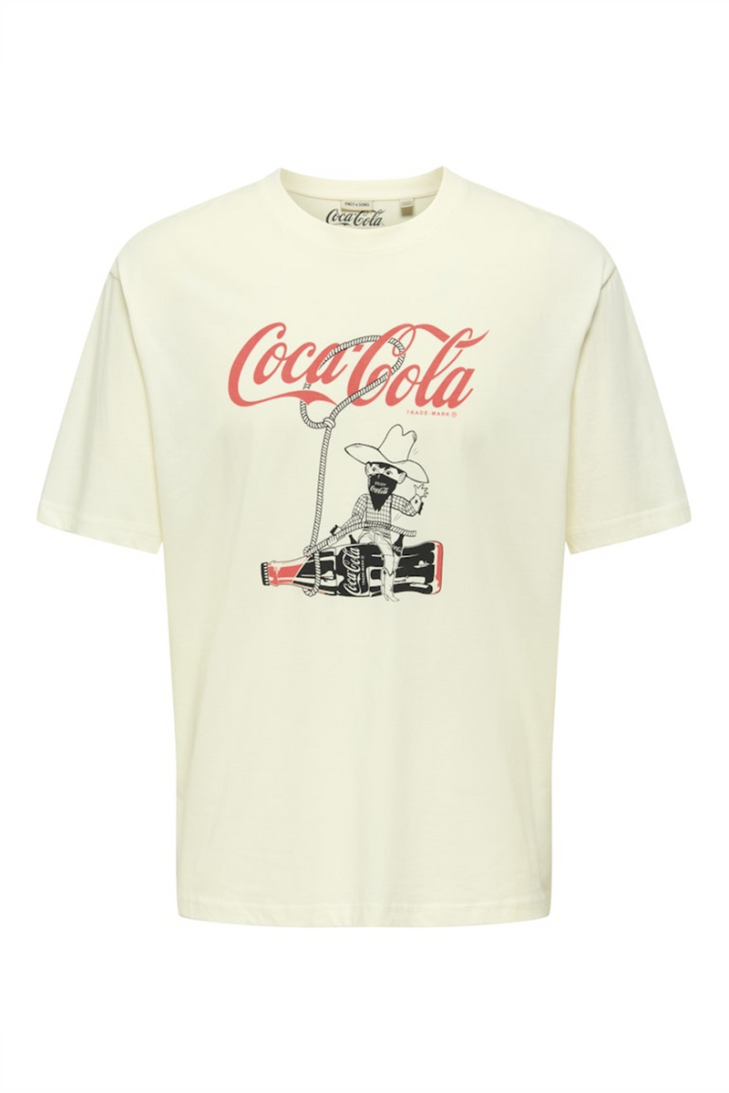 ONLY & SONS Frontprint T-Shirt Gardenia