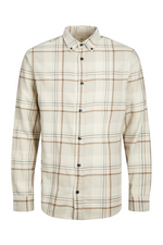 JACK & JONES Flanell Hemd Island Fossil