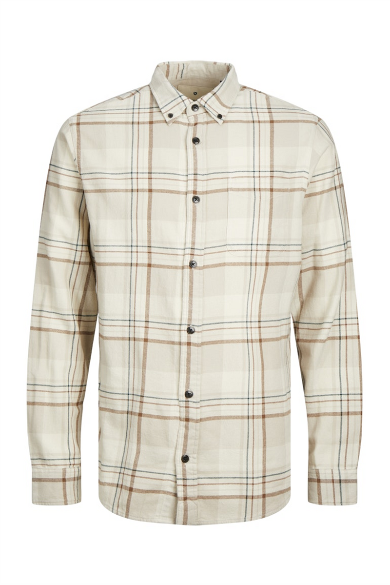 JACK & JONES Flanell Hemd Island Fossil