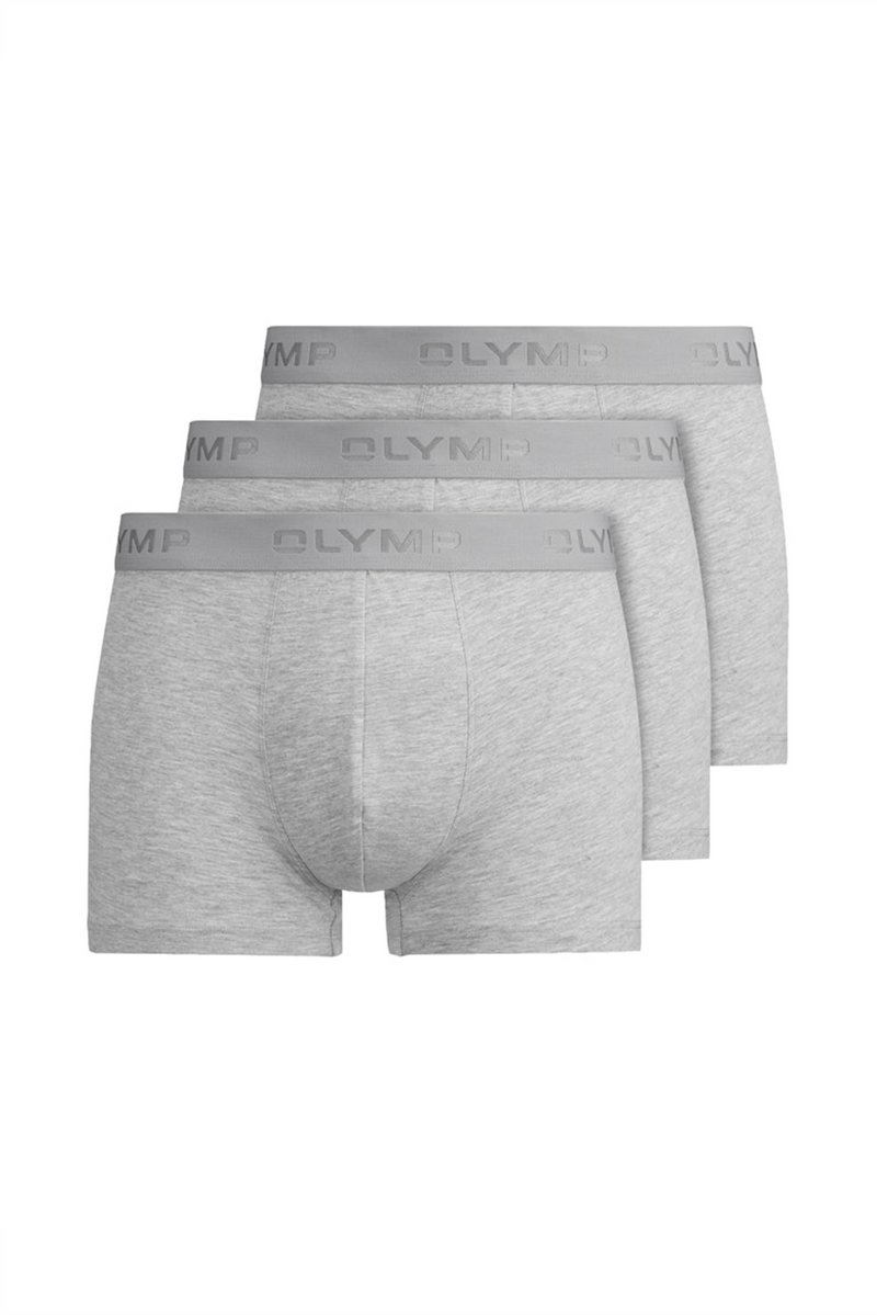 OLYMP Boxershorts 3er Pack Grey Melange