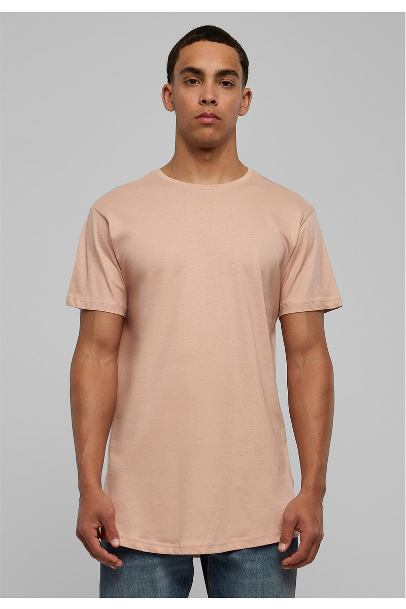 URBAN CLASSICS Shaped Long T-Shirt Light Rose