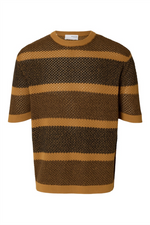 SELECTED HOMME Strick Shirt Chipmunk Black
