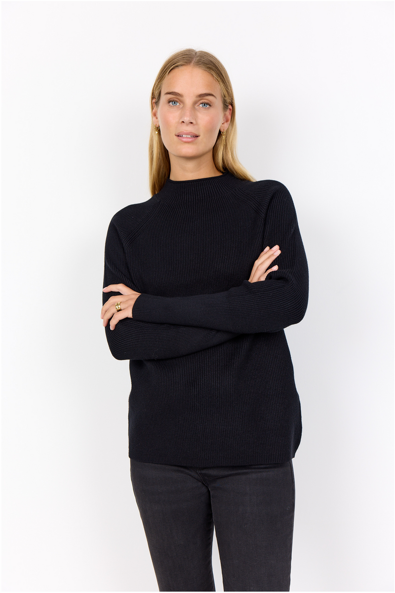 SOYACONCEPT  Stehkragen Pullover Schwarz