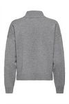 JDY High Neck Pullover Medium Grey Melange