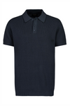 SUBLEVEL Strick Poloshirt Dark Blue