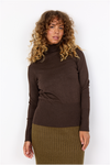 SOYACONCEPT Rollkragen Pullover Dunkelbraun