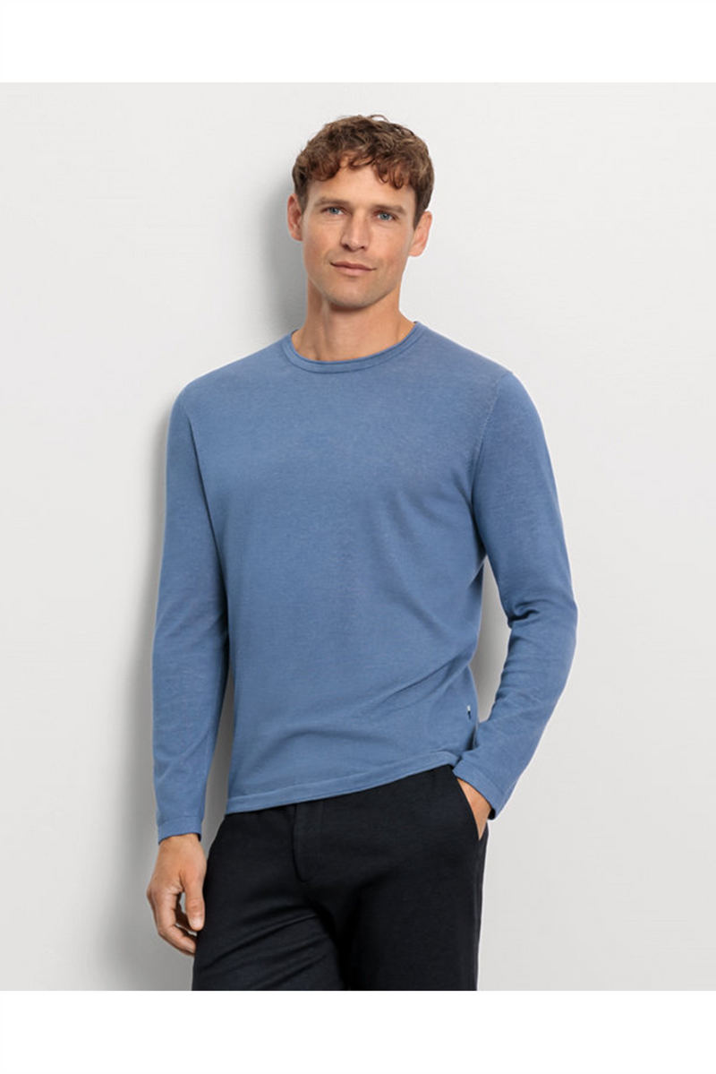 OLYMP Casual Pullover Rauchblau