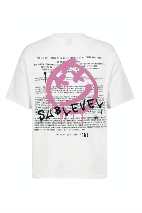 SUBLEVEL Backprint T-Shirt White