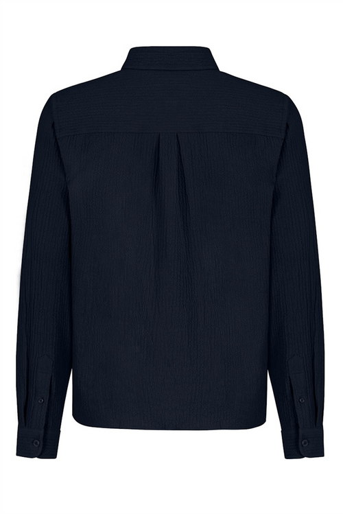 SUBLEVEL Struktur Hemd Dark Blue
