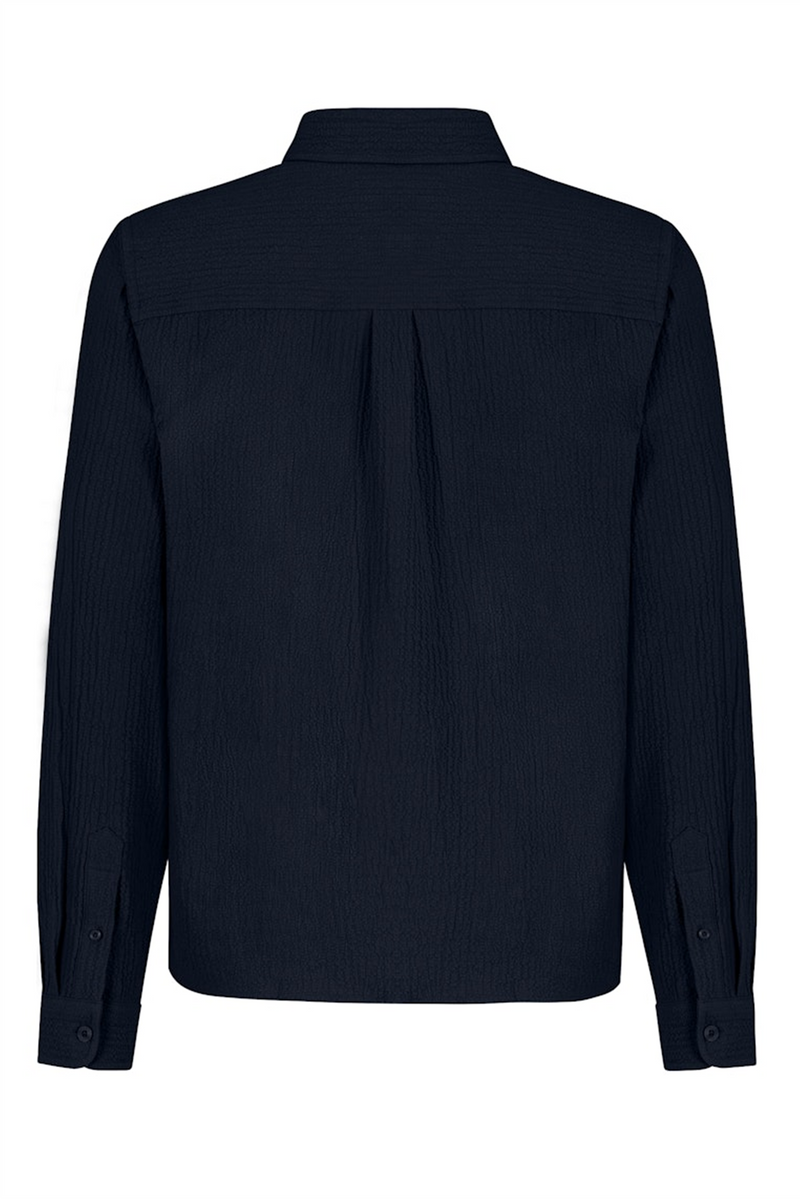 SUBLEVEL Struktur Hemd Dark Blue