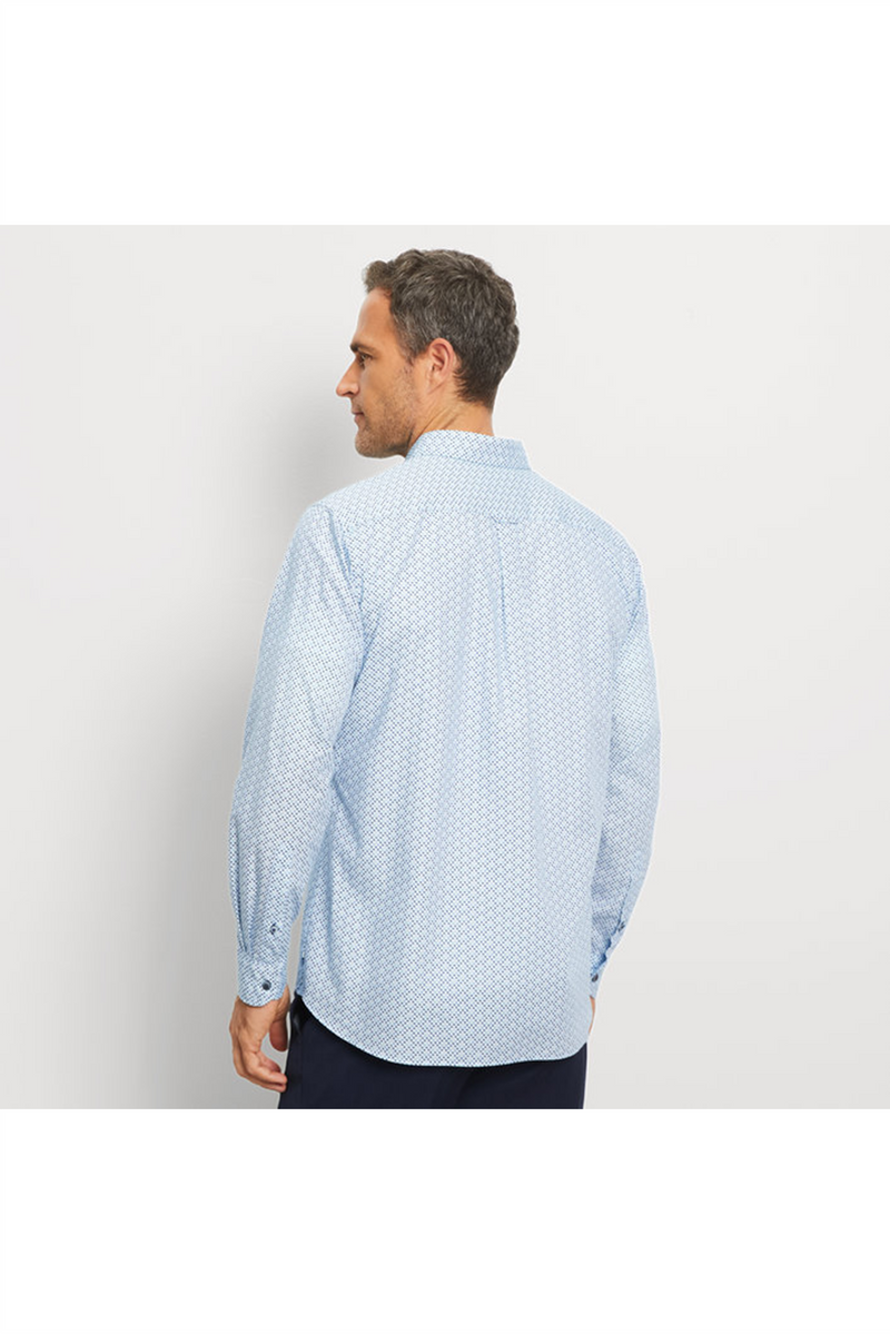 OLYMP Casual Hemd Regular Fit Bleu