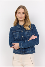 SOYACONCEPT Jeans Jacke Dunkelblau