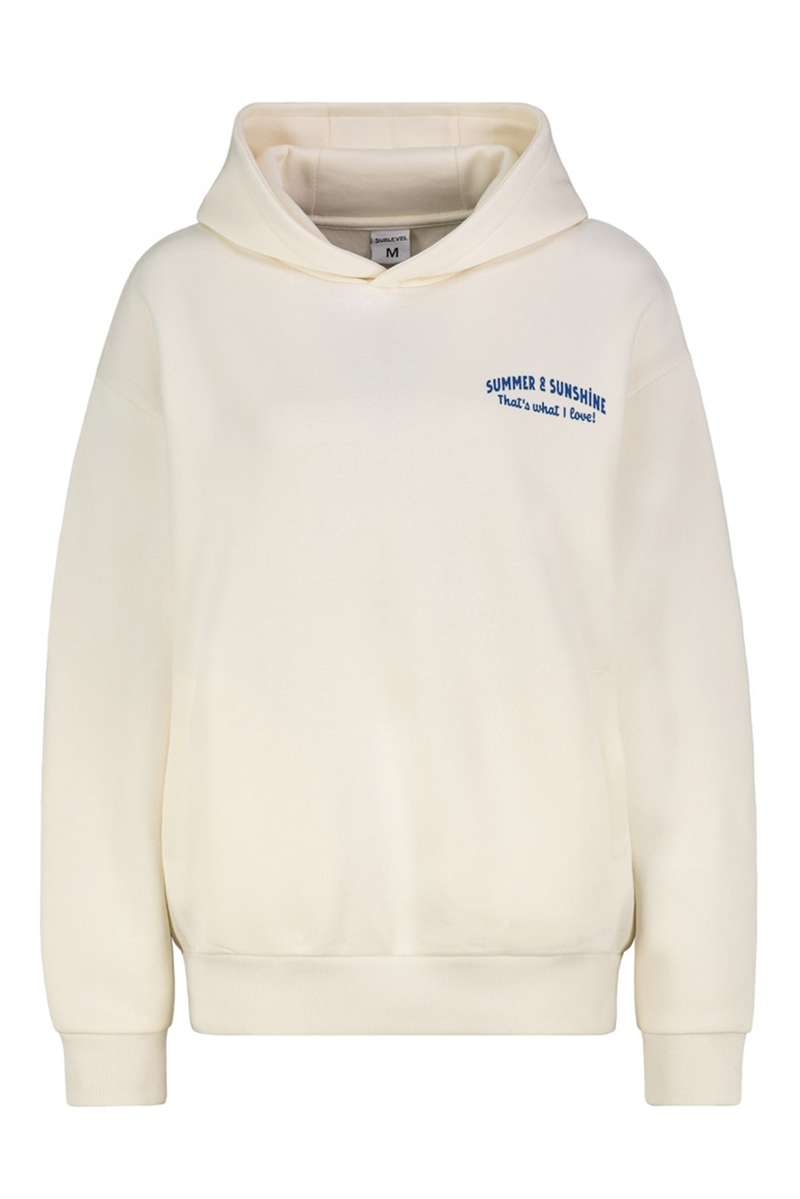 SUBLEVEL Backprint Hoodie White