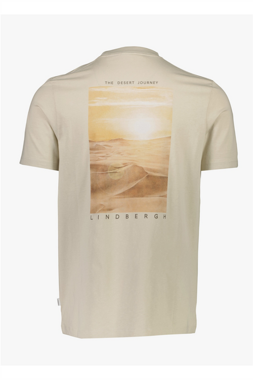 LINDBERGH Backprint T-Shirt Stone