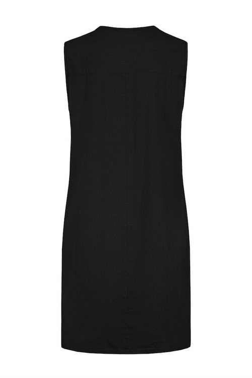 EIGHT 2 NINE Leinen Kleid Black